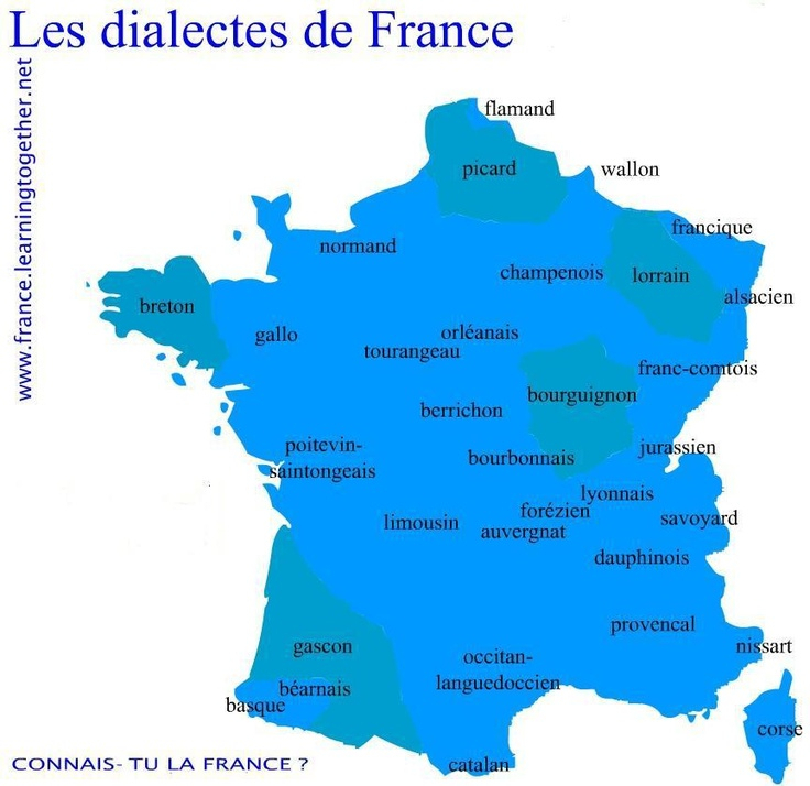Les Dialectes De France | France, Ile De France, Apprendre intérieur Apprendre Les Régions De France