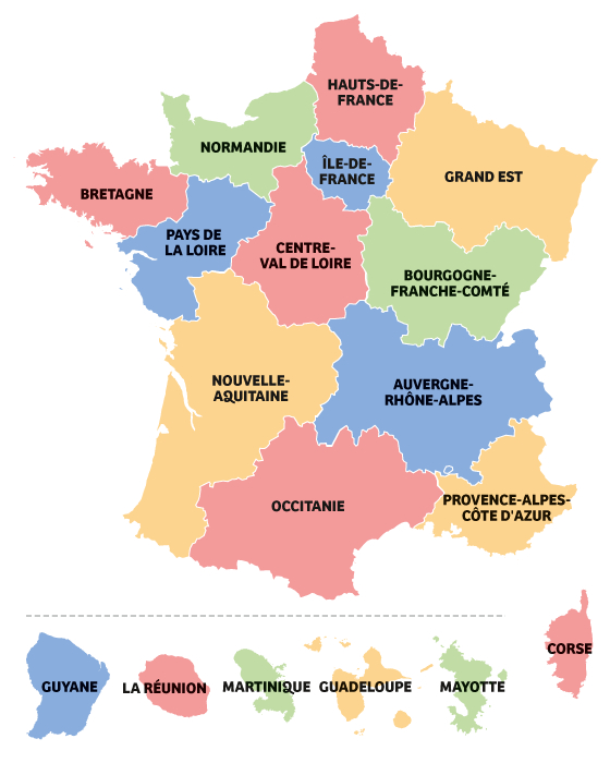 Les Directions Régionales Du Ministère (Draaf) | Ministère intérieur Carte Région France 2016