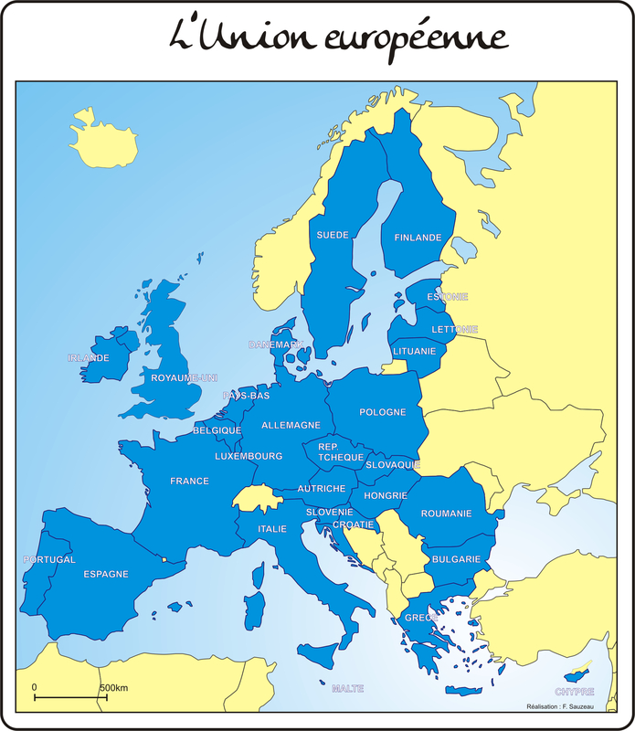 Les États De L'Union Européenne | L'Atelier D'Hg Sempai à Carte Union Européenne 2017
