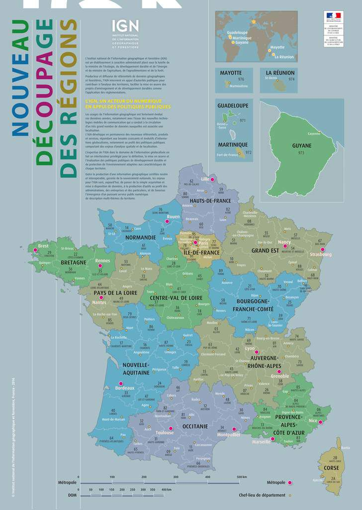 Les Fonds De Cartes Vierges De La France Proposés Par L avec Carte Des Régions De France 2016