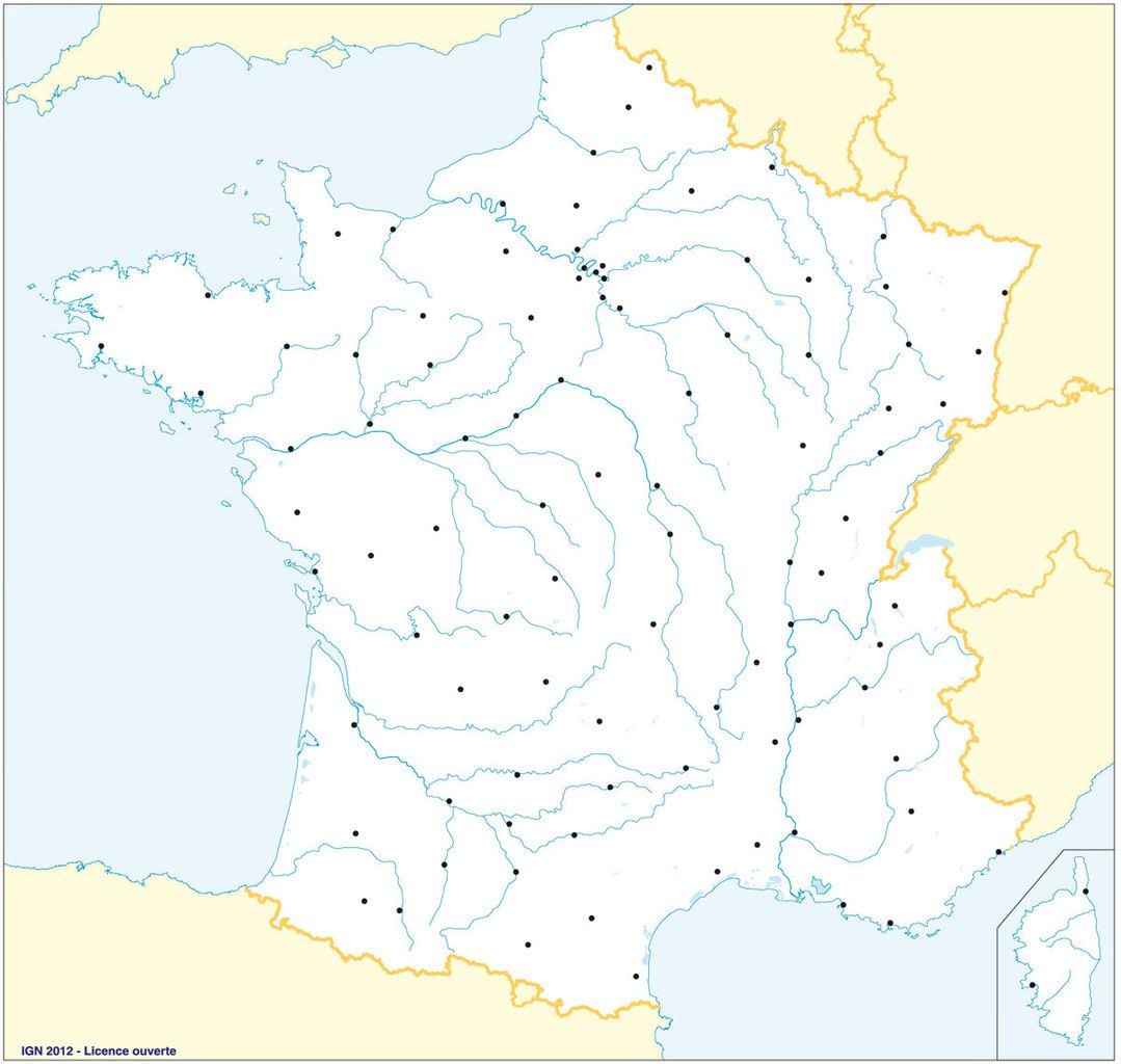 Les Fonds De Cartes Vierges De La France Proposés Par L tout Carte Vierge De France