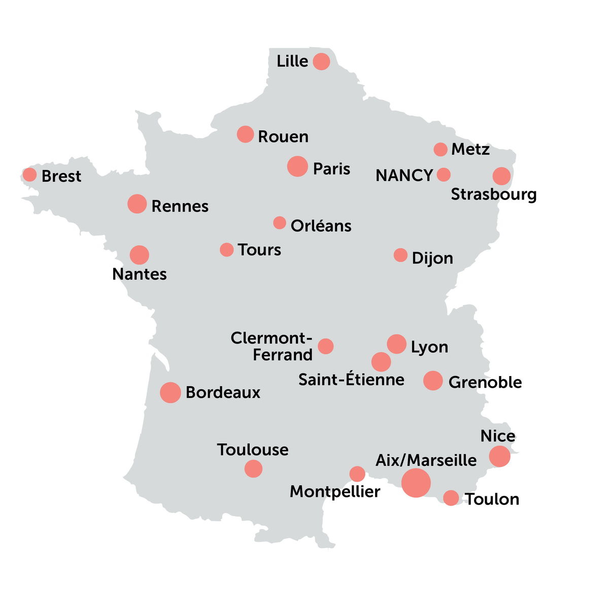 Les Grandes Villes Françaises - Ulis On Line : Mon encequiconcerne Carte Des Villes De France Vierge