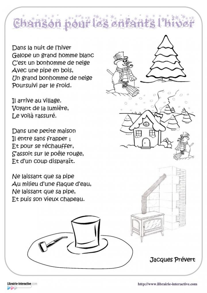 Les Paroles De La Poésie (Ou Chanson) Que Tout Le Monde A tout Dans La Nuit De L Hiver Chanson