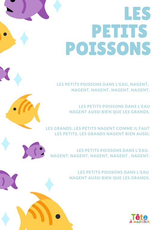 Les Petits Poissons Dans L&amp;#039;Eau - Les Paroles De La Chanson avec Musique C Est De L Eau