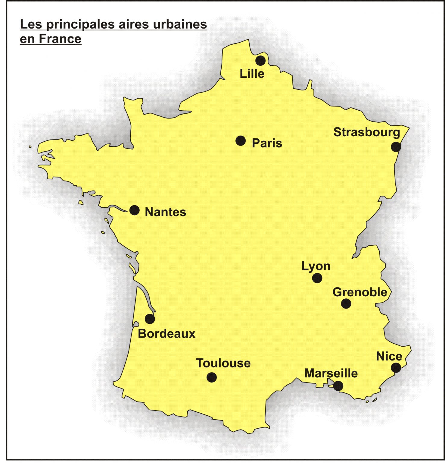 Carte De France Avec Principales Villes A Imprimer Fonds De Cartes ...