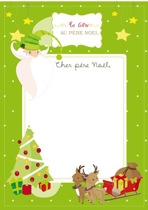 Lettre Du Père Noël À Imprimer Gratuitement | Lettre Pere pour Papier À Lettre Père Noel À Imprimer Gratuitement