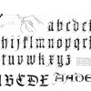 Lettre Gothique Alphabet Majuscule Et Minuscule tout Modele De Lettre Alphabet