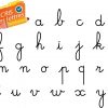 Lettres Majuscules &amp; Minuscules Cursive - Tracé Et Affiche avec Les Alphabets En Majuscule
