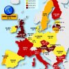 L'Euroscepticisme, Valeur À La Hausse Dans L'Union destiné Carte De L Europe 2017