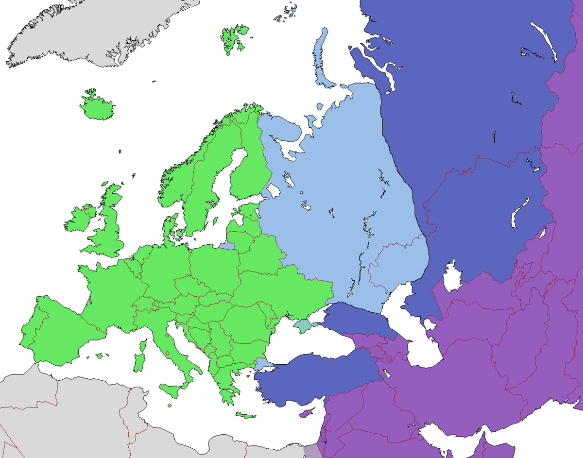 Limites De L'Europe - Vikidia, L'Encyclopédie Des 8-13 Ans intérieur Carte De L Europe Avec Pays
