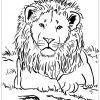 Lion Allongé - Coloriage De Lions - Coloriages Pour Enfants dedans Photo De Lion A Imprimer En Couleur
