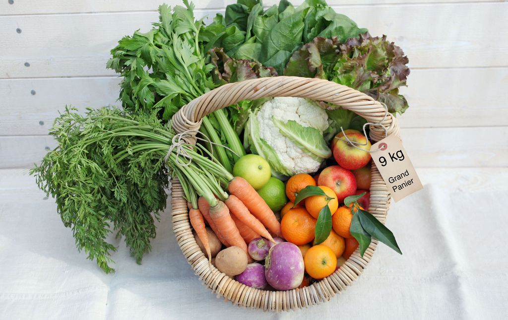 Livraison Panier Bio De Légumes Et De Fruits concernant Photos De Légumes