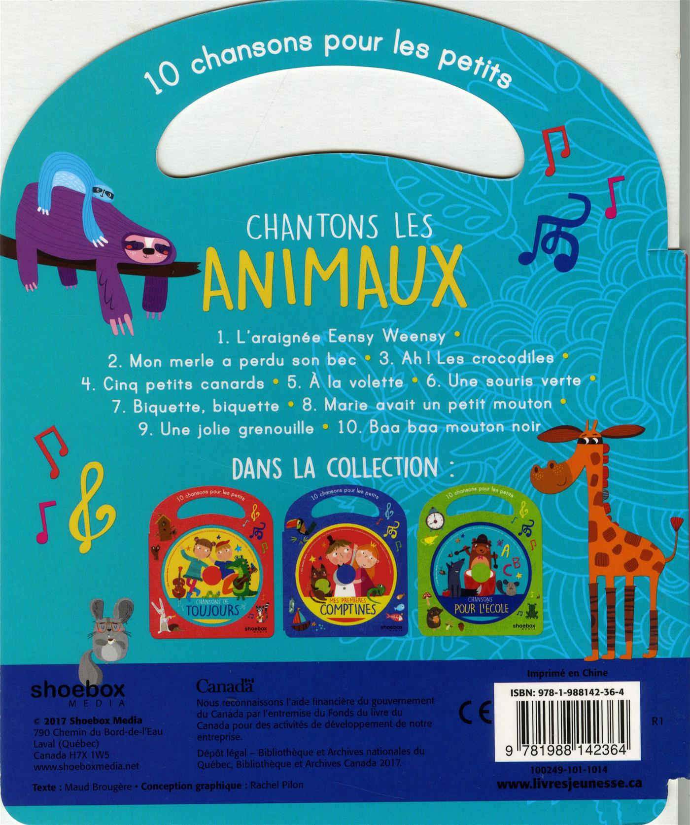 Livre Chantons Les Animaux - 10 Chansons Pour Les Petits destiné Chanson Pour Les Animaux
