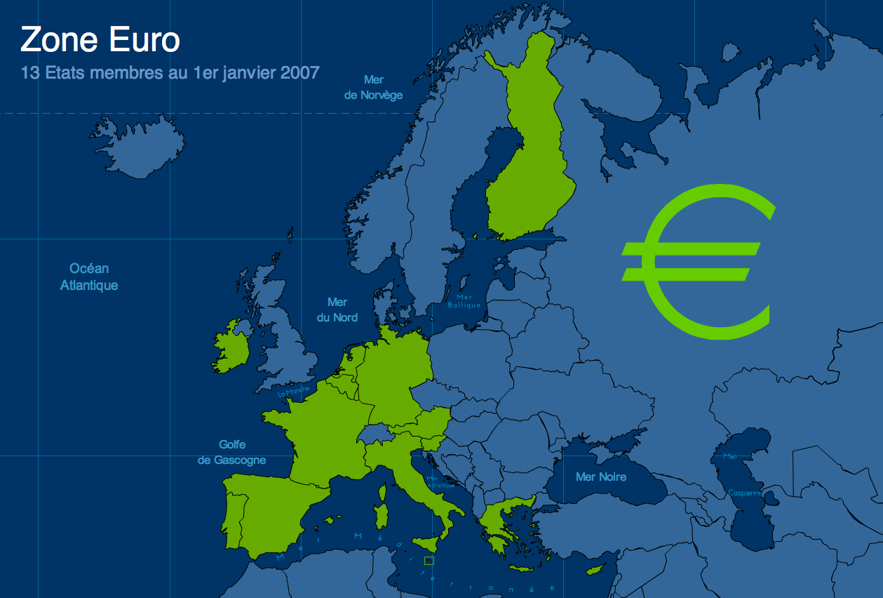 L&amp;#039;Union Européenne : La Carte Des 27 Pays Membres - La P pour Carte Union Europeene