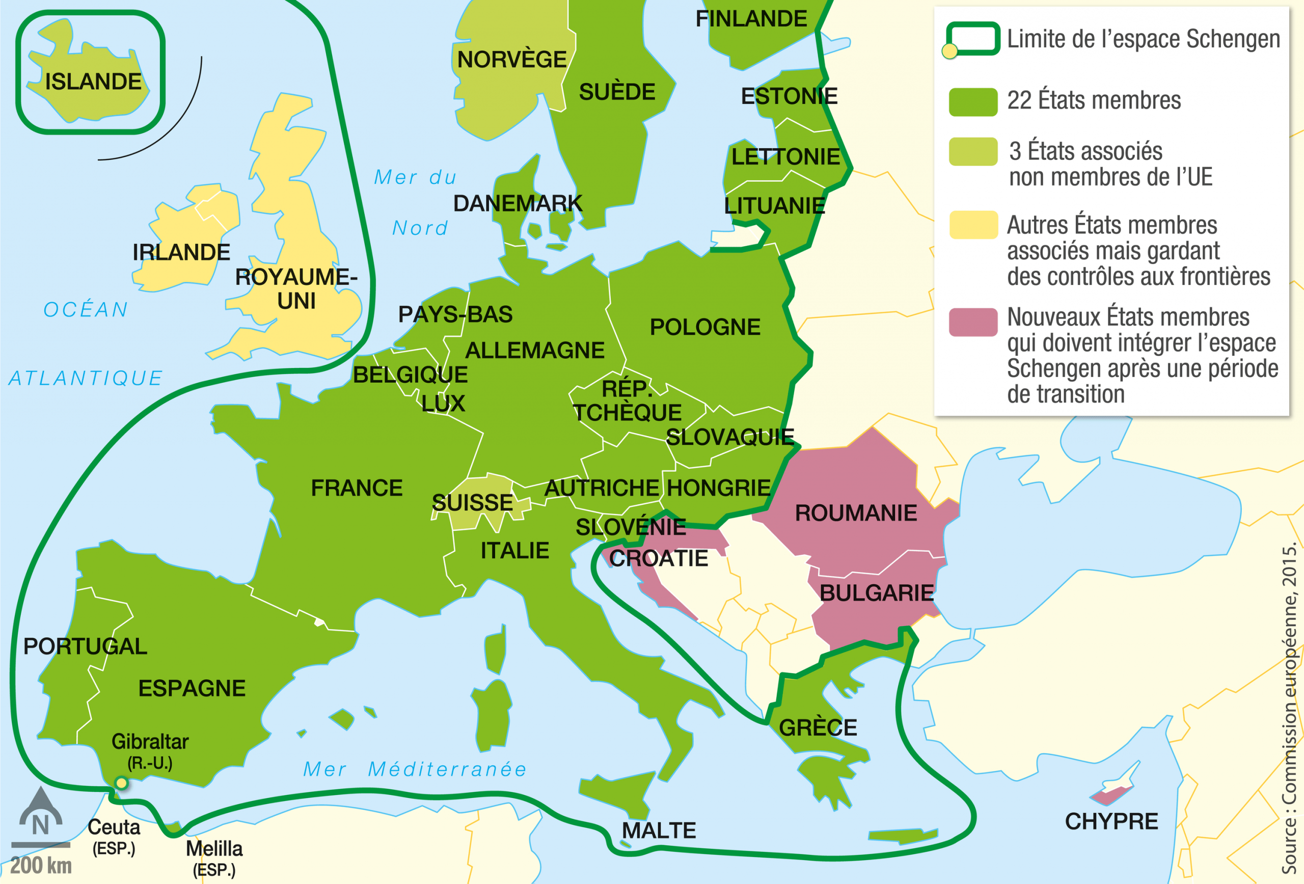 L'Union Européenne, Un Territoire À Géométrie Variable avec Carte Union Europeene