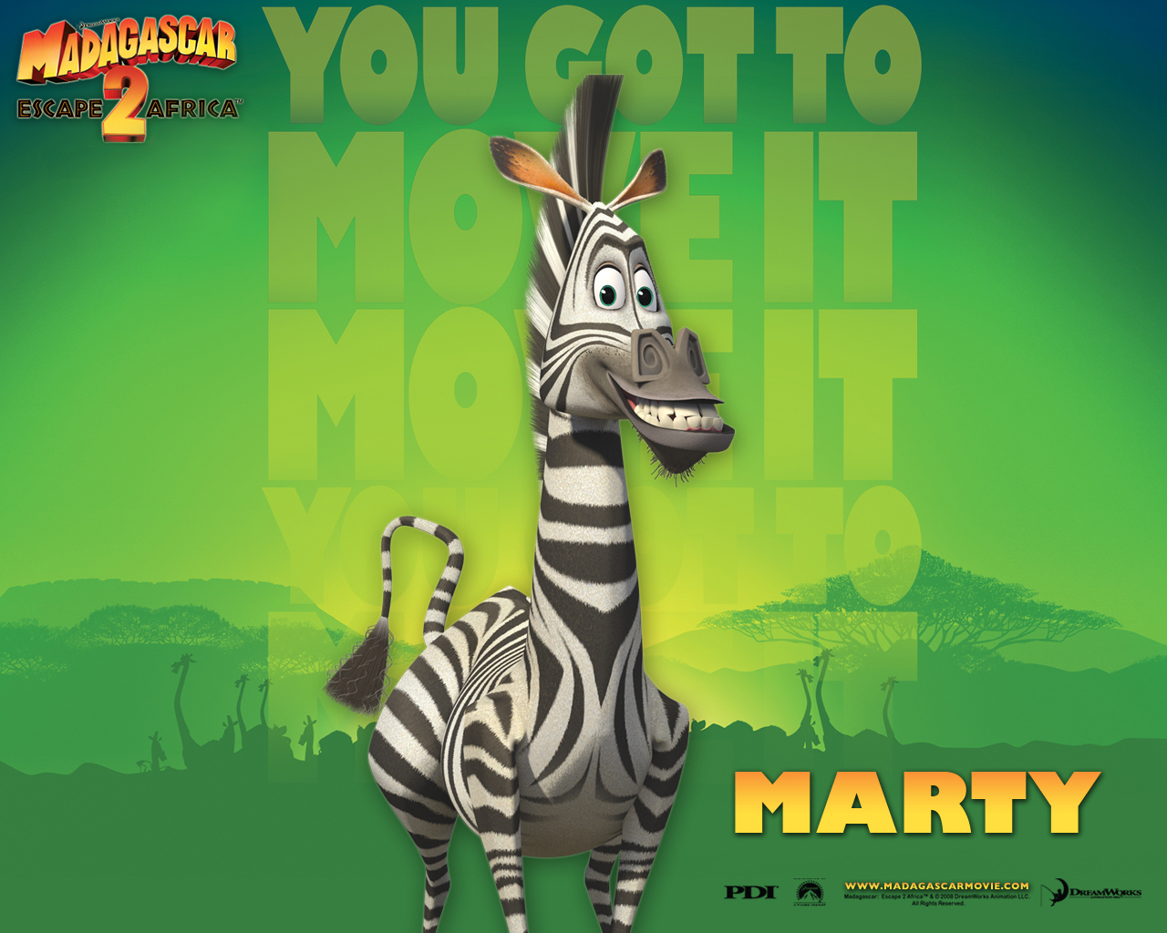 Madagascar'S Marty The Zebra Desktop Wallpaper intérieur Madagascar Zebre
