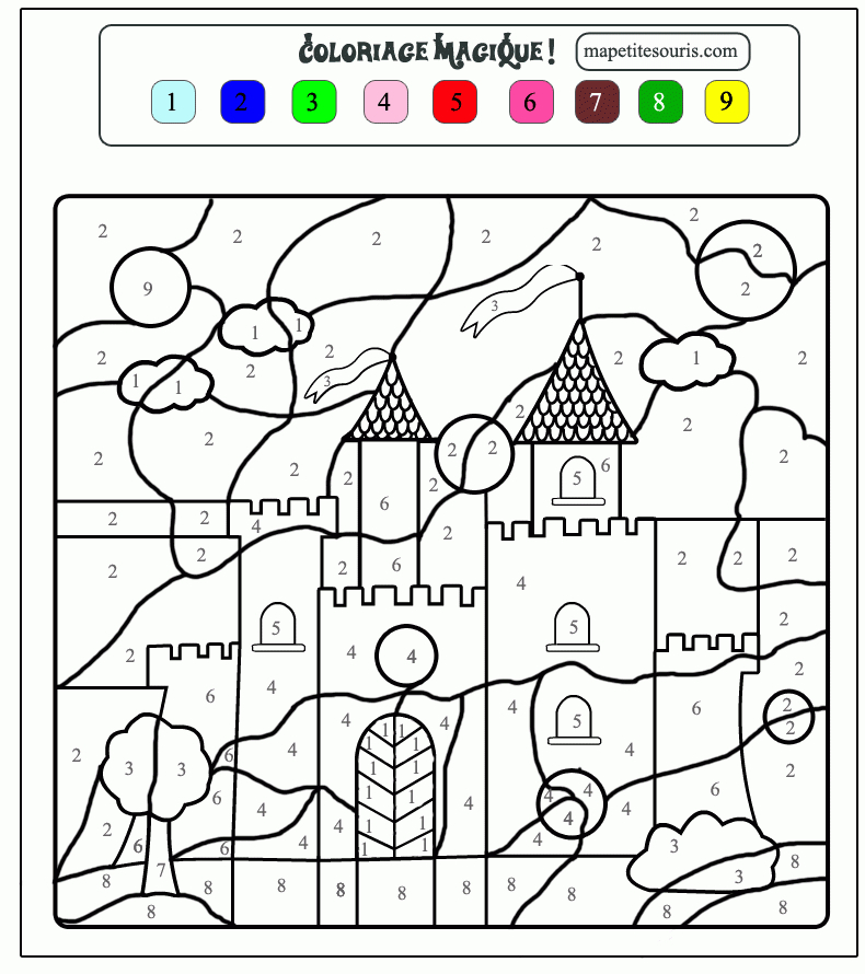 Magique 1 - Coloriage Magique - Coloriages Pour Enfants dedans Coloriage Magique Maternelle A Imprimer Gratuit