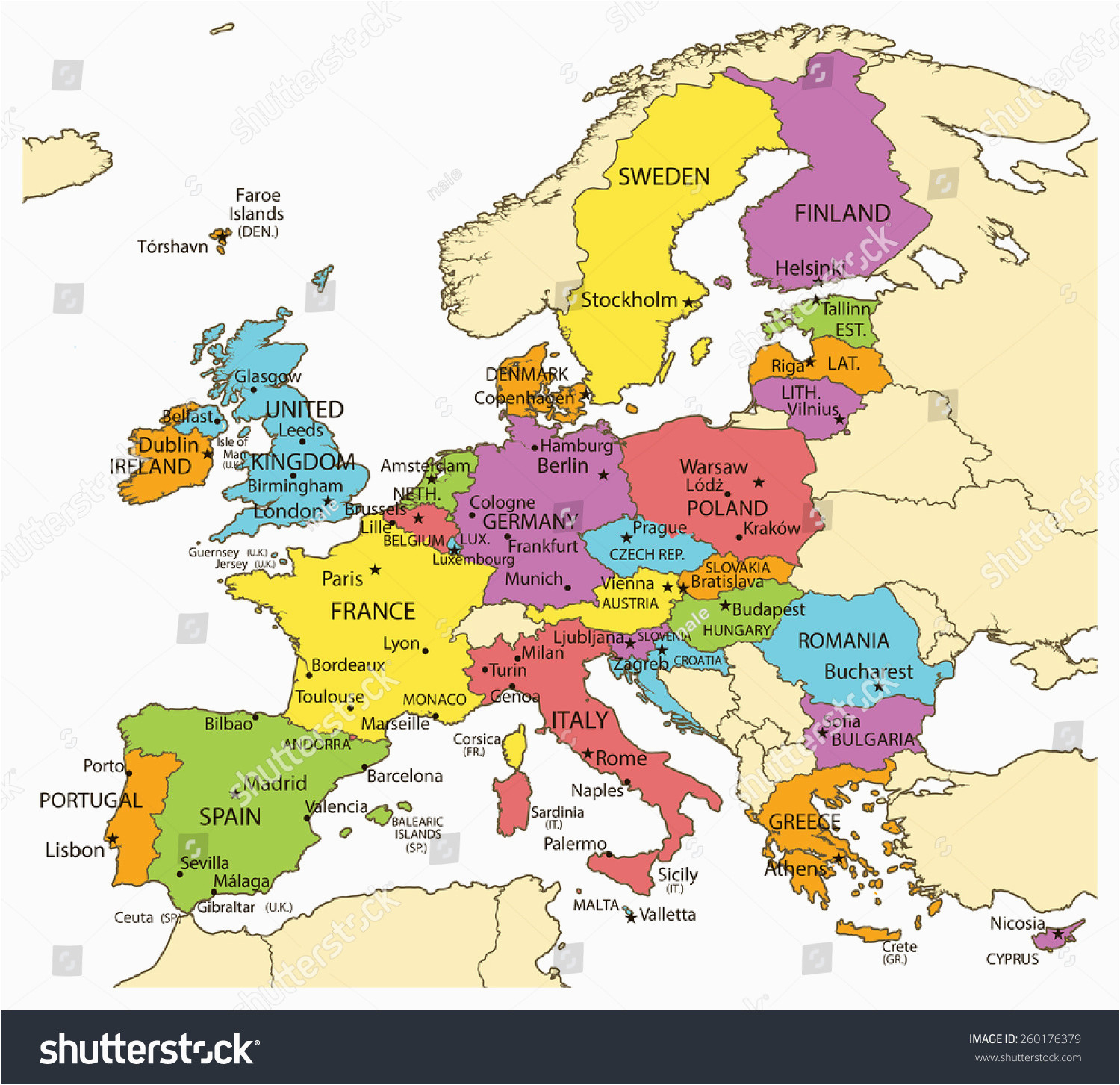 Map Of Capitals In Europe | Secretmuseum concernant Quiz Capitales Europe