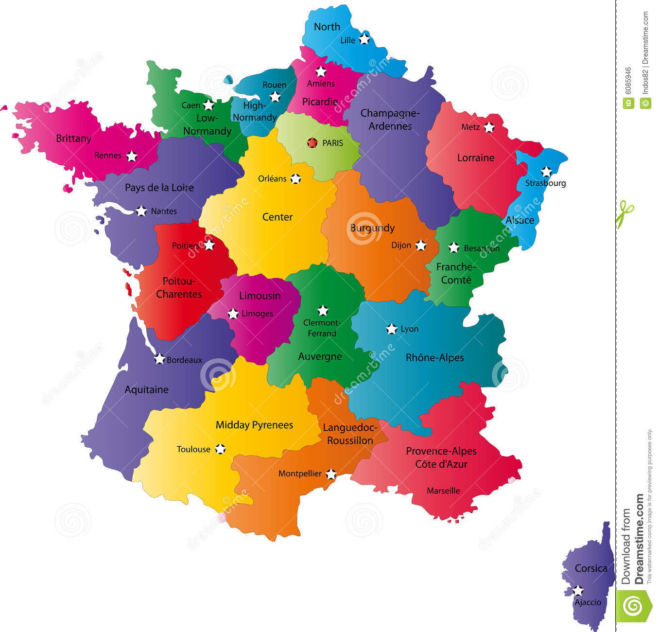 Map Of France Royalty Free Stock Image - Image: 6085946 tout Carte De France Ludique