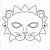 Masques Ã Colorier - Masque De Lion | Masque Lion, Masque tout Masques Animaux À Imprimer