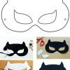 Masques De Super Héros À Colorier | Masque Super Héros à Masque De Catwoman A Imprimer