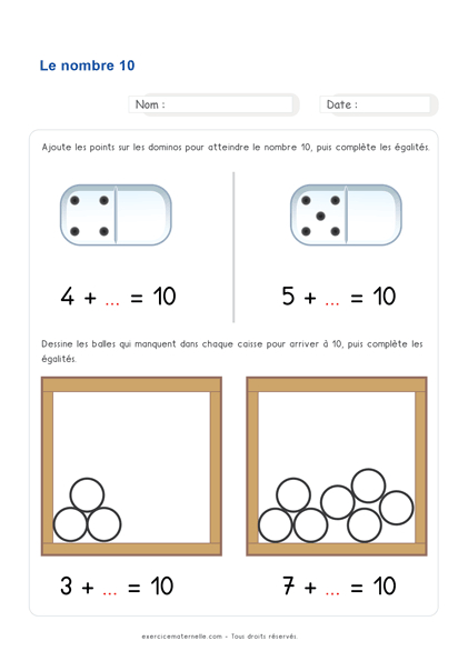 Maths Gs Maternelle À Imprimer | Fiches Mathématiques tout Exercices Maternelle À Imprimer