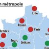 Métropolisation. Metz Sur La Carte De France Des Grandes concernant Carte De France Grande Ville