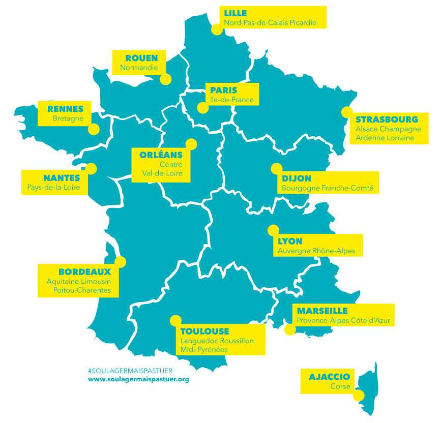 Mobilisation Du 3 Octobre 2015 Devant Les Préfectures Des encequiconcerne Carte Des 13 Nouvelles Régions De France