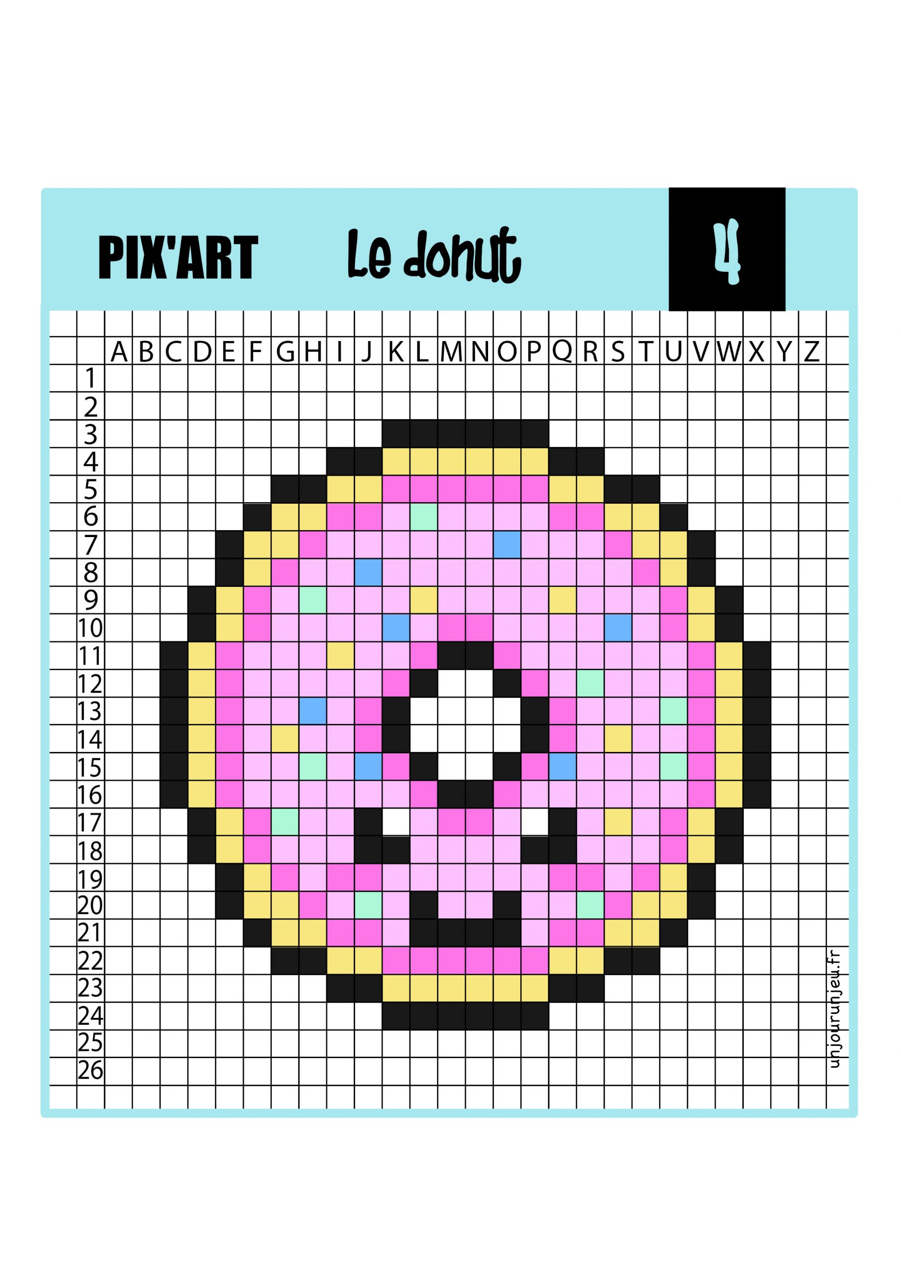Modele Pixel Art A Imprimer - Greatestcoloringbook tout Jeu De Coloriage Pixel