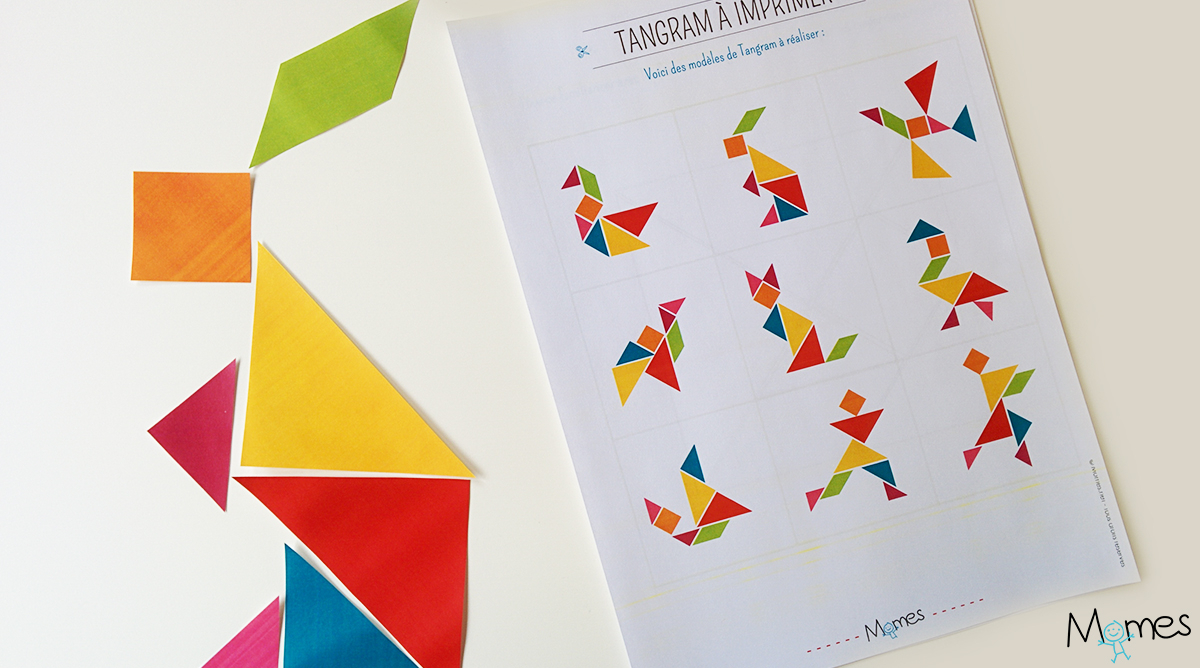 Modèles De Tangram À Imprimer | Momes concernant Tangram Moyenne Section