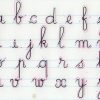 Modèles D'Écriture De Lettres En Majuscules Et En Cursif intérieur Modele Alphabet Majuscule