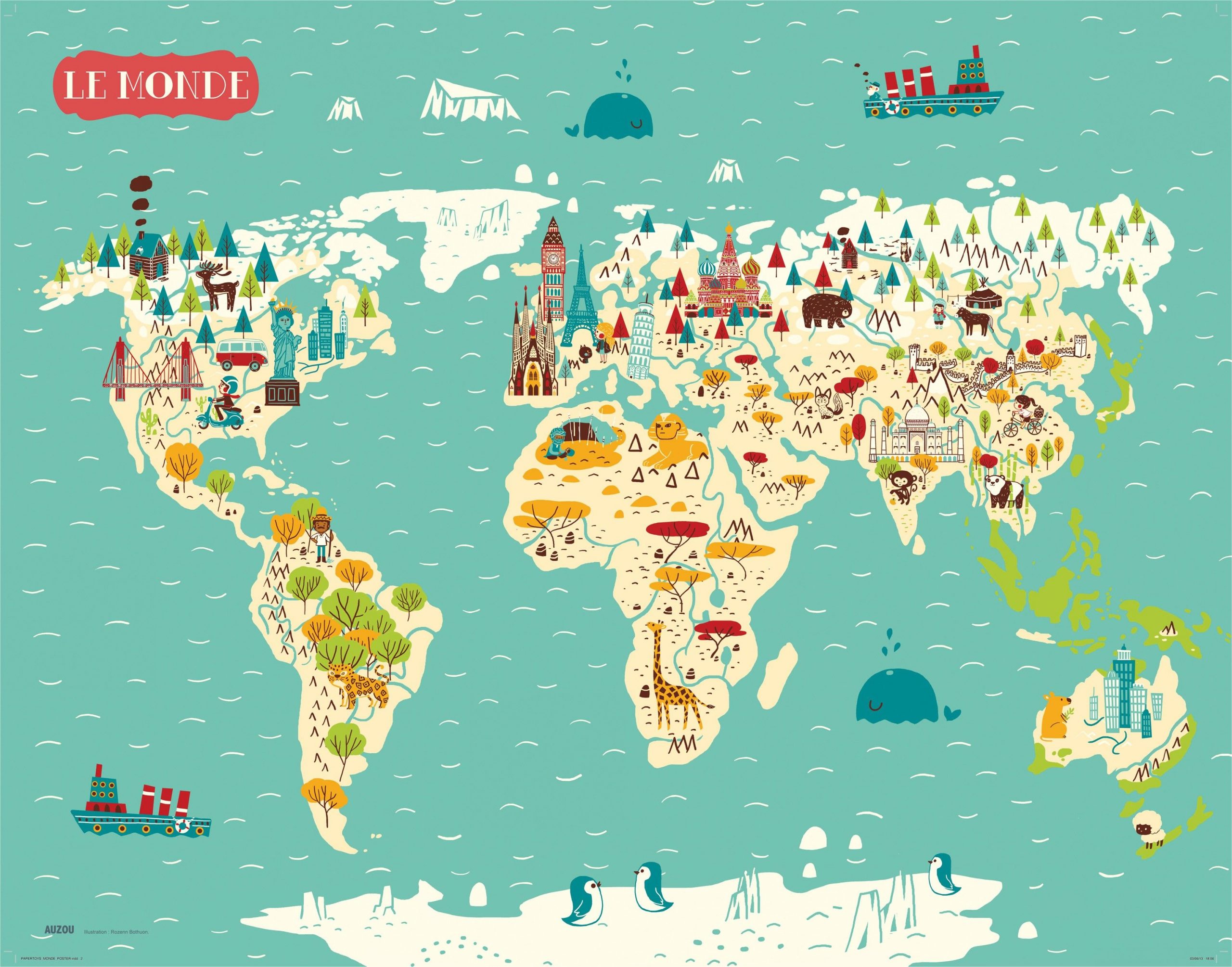 Monde - Recherche Google | Map, City Map, Illustration pour Carte Du Monde Pour Enfant