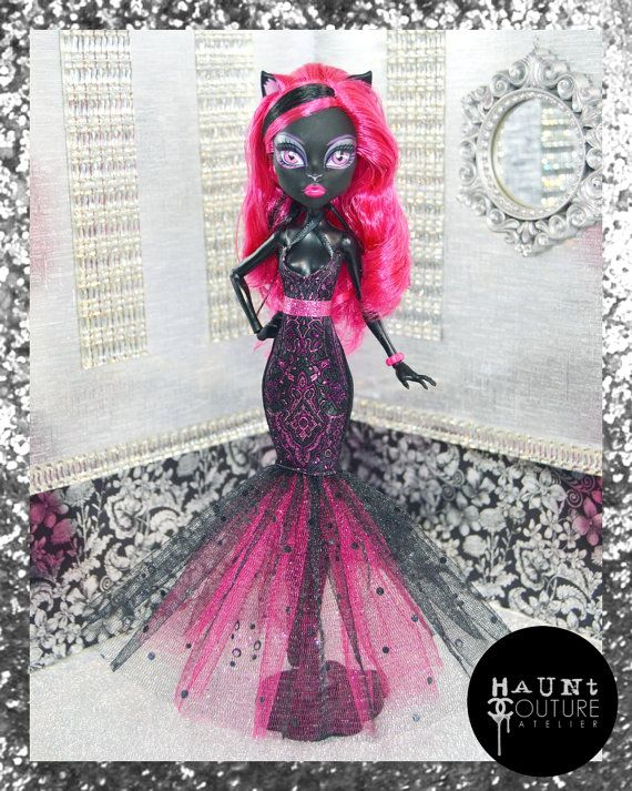 Monster Doll &amp;quot;The Cat&amp;#039;S Meow&amp;quot; High Fashion Gown | Monster avec Les Plus Belle Monster High Du Monde
