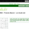 Mots Mêlés #11984 - Francis Bacon : Le Doute Est intérieur Appli Relaxation Gratuit