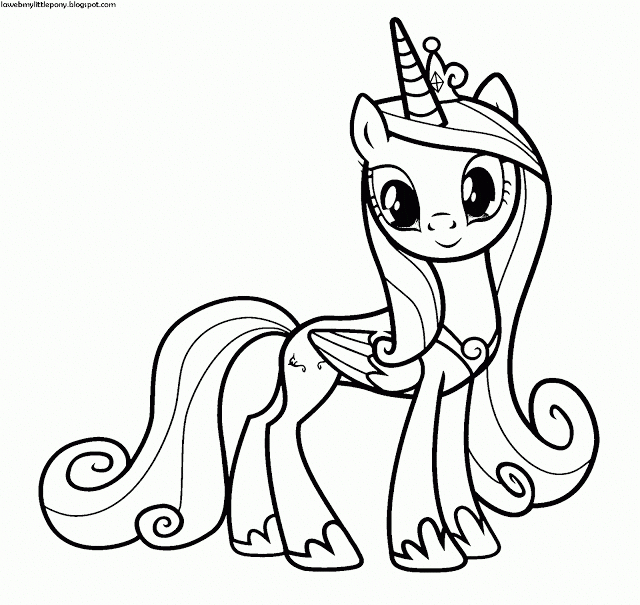 My Little Pony: Dibujos Para Colorear De La Princesa tout Coloriage My Little Pony Cadence