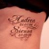 Name And Date Tattoo Design: | Tatueringsidéer, Barnnamn destiné Tatouage Prenom Theo