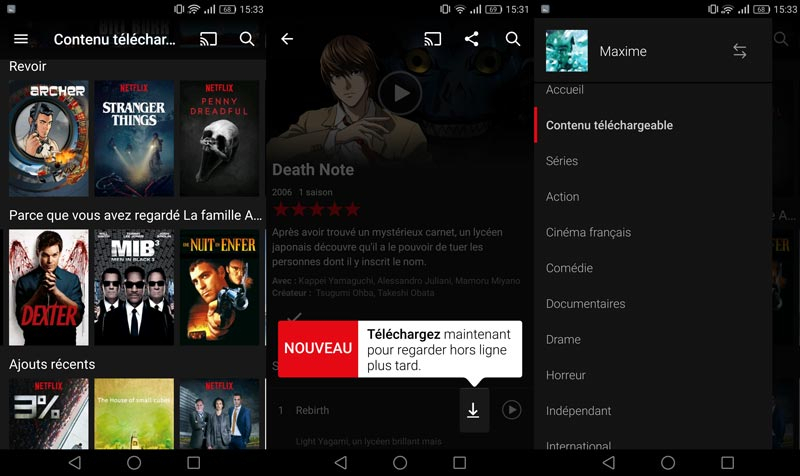 Netflix : Le Téléchargement Des Vidéos En Mode Hors-Ligne pour Film Gratuit A Telecharger Sur Tablette