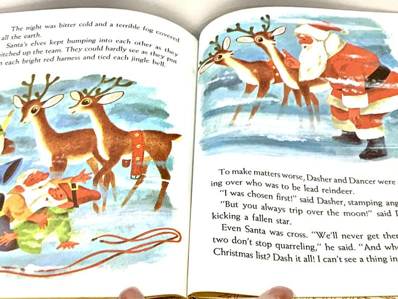 Noël Vintage Rudolph Le Renne Au Nez Rouge Petit Livre Dor destiné Rudolph Le Renne Au Nez Rouge
