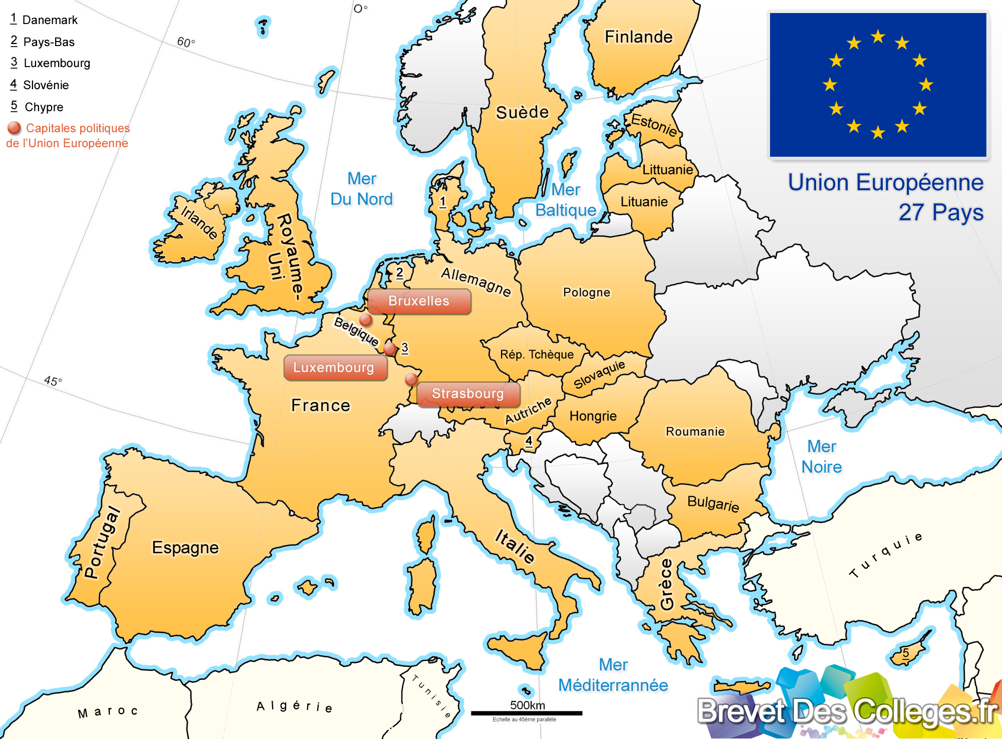 Nom Des Pays De L Union Européenne - Primanyc encequiconcerne Union Européenne Carte Vierge