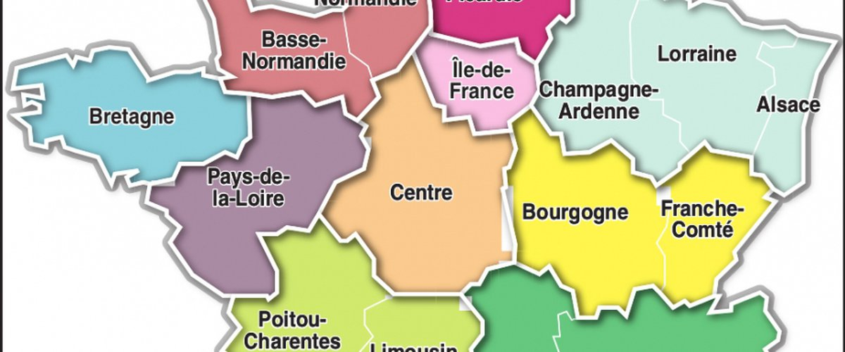 Nouvelle Carte De France : 13 Régions Sans Le Languedoc dedans Carte Des Régions De France À Imprimer Gratuitement