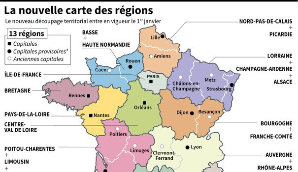 Nouvelle Carte Des Régions, Prime D'Activité, Gilet Fluo destiné Nouvelles Régions De France 2016