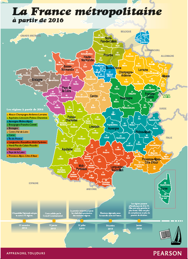 Nouvelles France Sur Pinterest | Nouvelles En France destiné Apprendre Les Régions De France