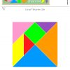 One Set Of Tangram Pieces - Free Printable Template tout Pièces Tangram