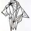Original Lion Papercut Art: 6.75X8 Geometric Papercut à Coloriage Formes Géométriques Imprimer