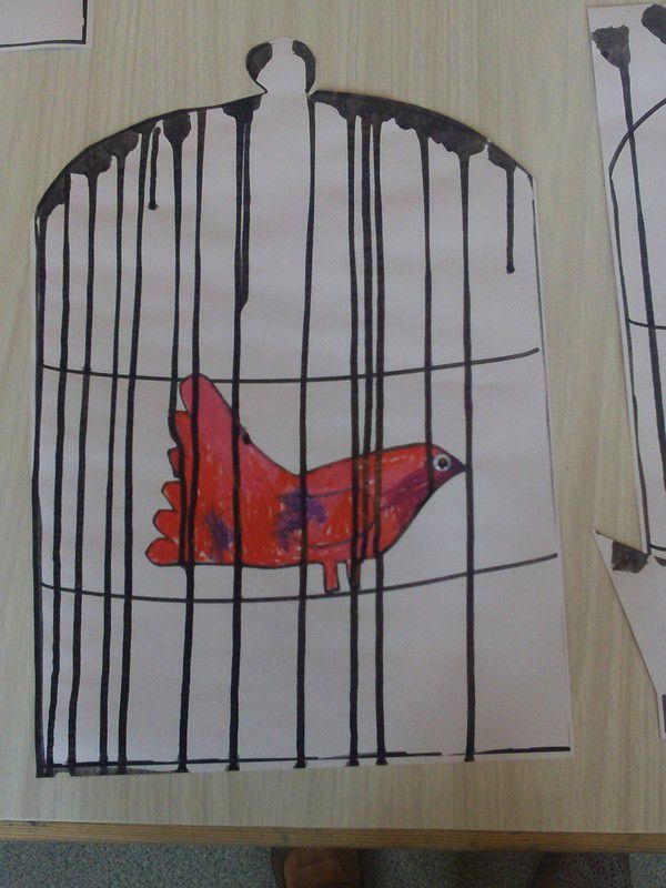 Ouvrez, Ouvrez La Cage Aux Oiseaux Chez Yobrego - École tout Dessin De Cage D Oiseau