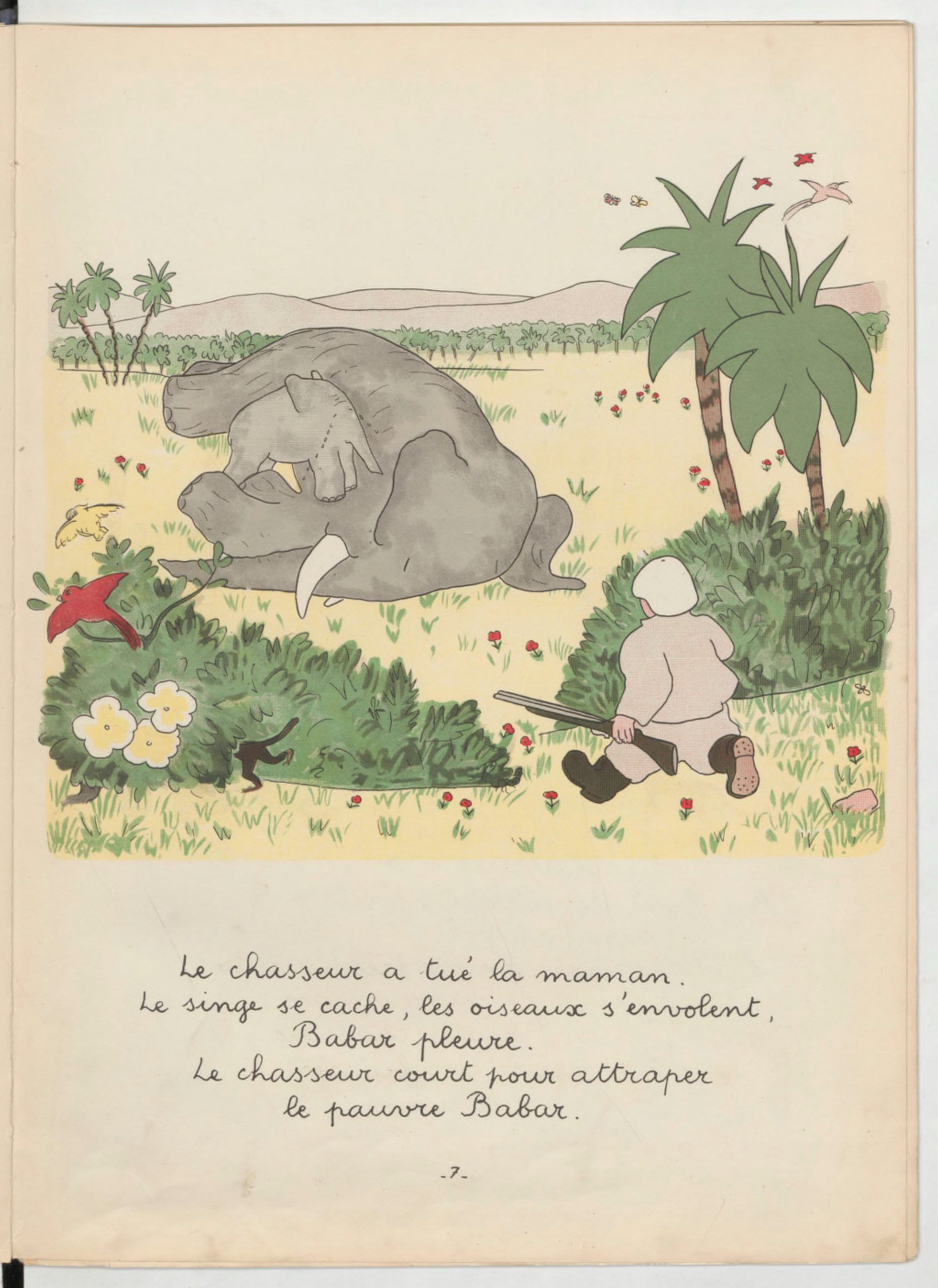 Page:brunhoff - Histoire De Babar, Le Petit Éléphant (1931 à Singe De Babar