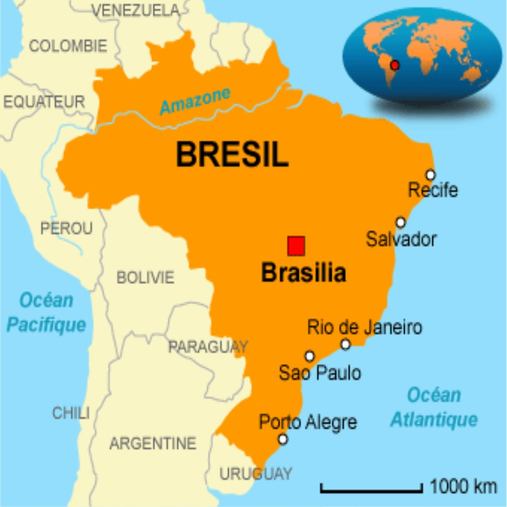 Pages Retrouvées: Au Bresil, Un Racisme Cordial avec Carte Du Brésil À Imprimer