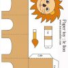 Paper Toy Lion À Imprimer Sur Tête À Modeler | Paper Toy à Decoupage Papier Facile