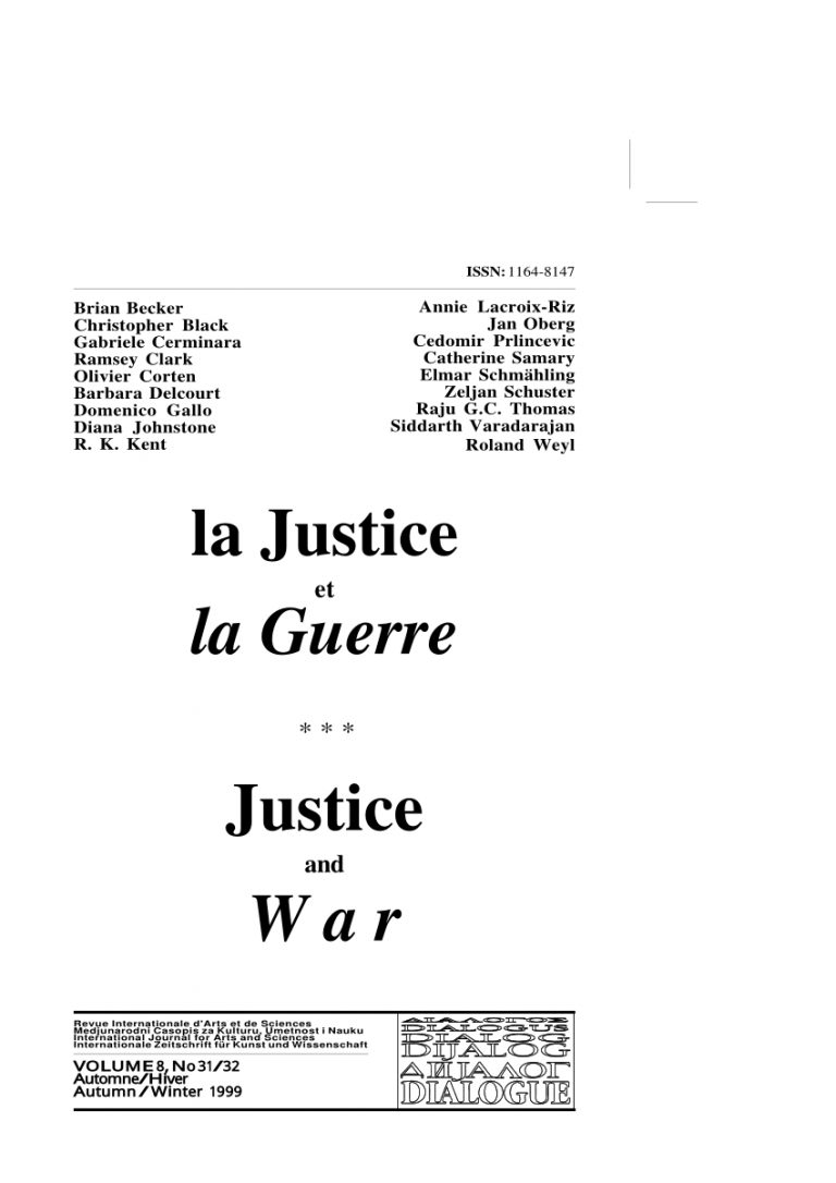 Pdf) Justice And War (La Justice Et La Guerre destiné Prohibé Mots Fléchés