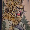 Peinture Chinoise Kakemono Tigre 3 avec Tigre En Chinois